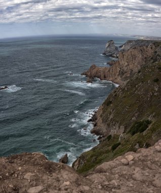 Cabo da Roca, Portekiz, güzel görünüm.
