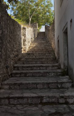 Taş merdiven Close-Up.