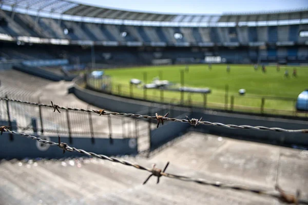 Foto di uno stadio di calcio. stadio di calcio prima della partita . — Foto Stock