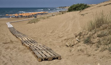 Corfu Island manzara Yunanistan.