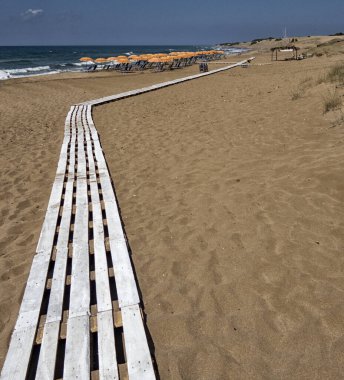 Corfu Island manzara Yunanistan.