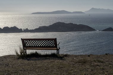 Corfu Island manzara Yunanistan.