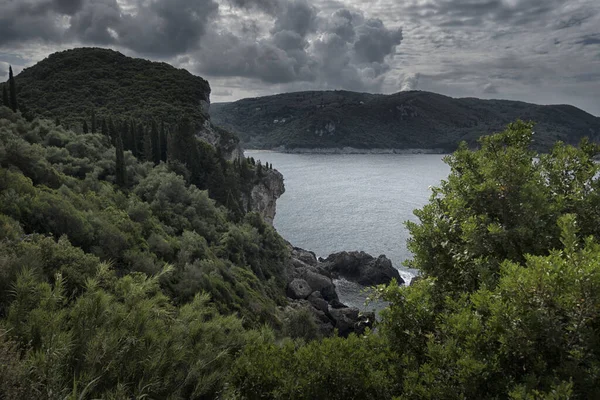 Ilha Corfu Paisagens Grécia — Fotografia de Stock