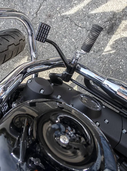 Motorradmotor Detail Des Motorradmotors — Stockfoto