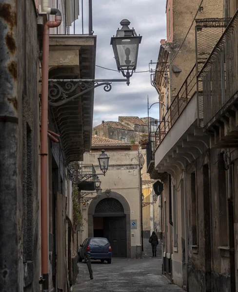 View Historic Center City Acireale Sicily Italy — Stock Photo, Image