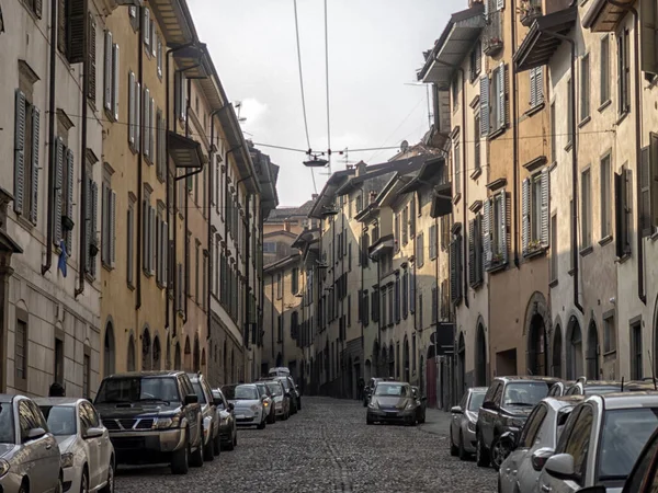 View Historic Center City Bergamo Italy — 스톡 사진