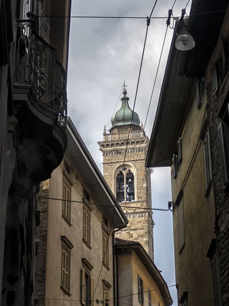 Vista Para Centro Histórico Cidade Bergamo Itália — Fotografia de Stock