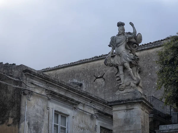 Pohled Historické Centrum Města Modica Sicílii Itálie — Stock fotografie