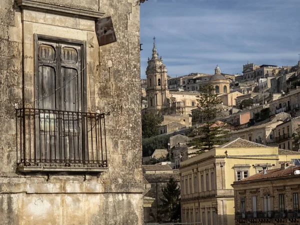 View Historic Center City Modica Sicily Italy — Stock Photo, Image