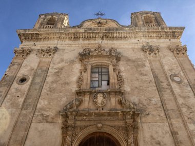 Sicilya 'daki Tarihi Merkez Şehir Noto' ya bakın. İtalya.