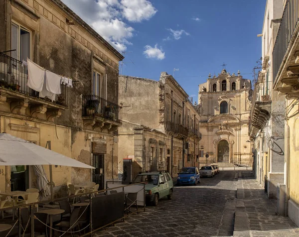 Vista Centro Histórico Ciudad Noto Sicilia Italia — Foto de Stock