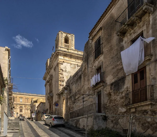 Vista Sul Centro Storico Noto Sicilia Italia — Foto Stock