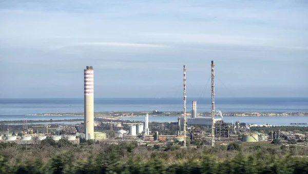 Und Gas Petrochemische Industrie Raffinerie Fabrik Ölspeicher Und Rohrleitungsstahl — Stockfoto