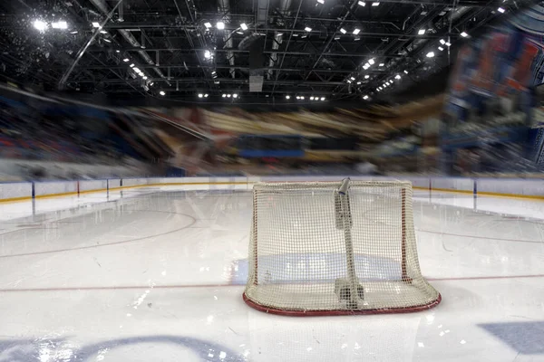 Juego Hockey Sobre Hielo Goles Hockey Entrenar Portero — Foto de Stock