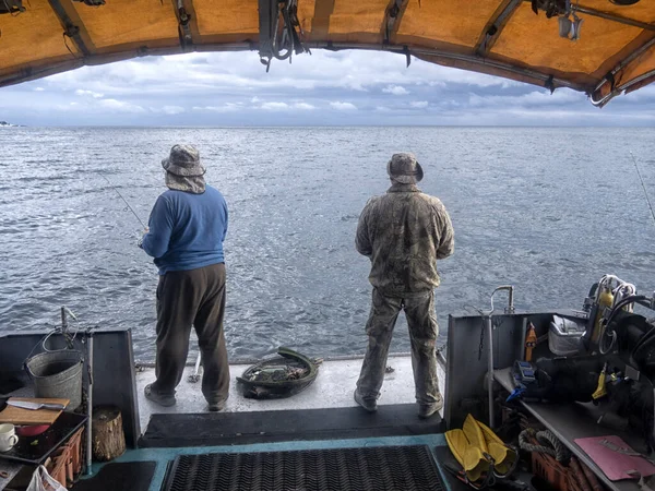 Lago Baikal Los Barcos Vienen Una Hermosa Cala Tranquila Para — Foto de Stock