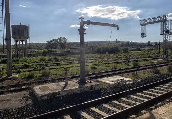 線路の眺め 鉄道輸送 — ストック写真