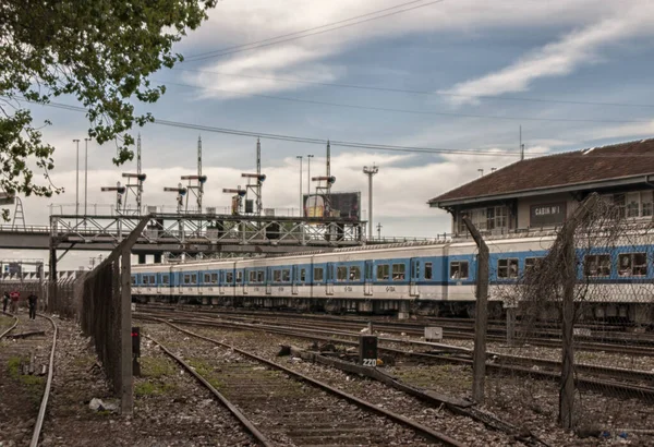 Spoorvervoer Toeristische Achtergrond Voor Reizen Avontuur — Stockfoto