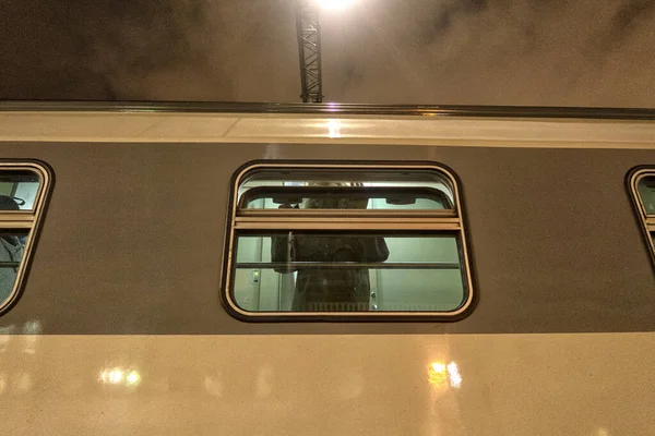 Transporte Ferroviário Fundo Turístico Para Viagens Aventuras — Fotografia de Stock