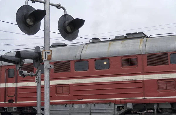 Trasporto Ferroviario Sfondo Turistico Viaggi Avventure — Foto Stock