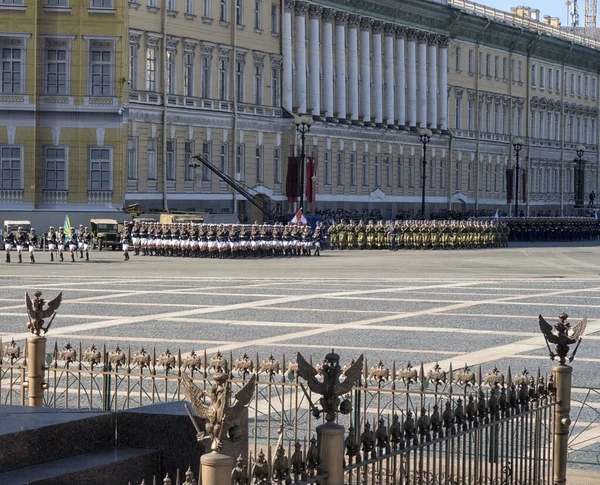 Saint Pétersbourg Russie Mai Célébration Anniversaire Victoire Passage Solennel Matériel — Photo
