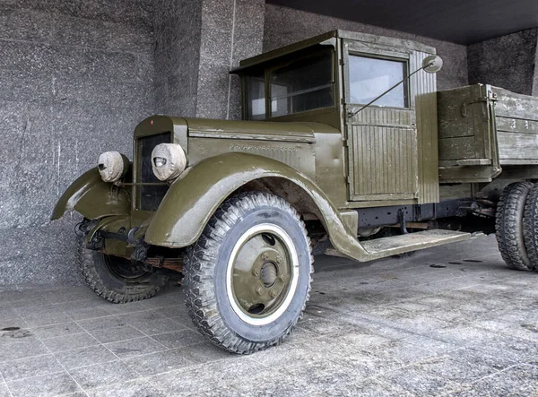 Carro Soviético Tempos Segunda Guerra Mundial Ação Militar Patriótica — Fotografia de Stock