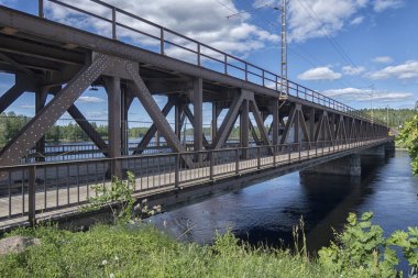 Imatra şehrinin yaz manzarası ve çevresi.