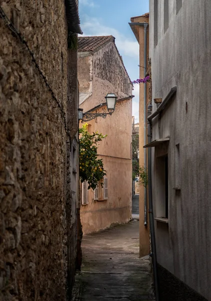 Island Scenery View Historic Buildings Seascape Panorama Majorca Spain Beautiful — Stock Photo, Image