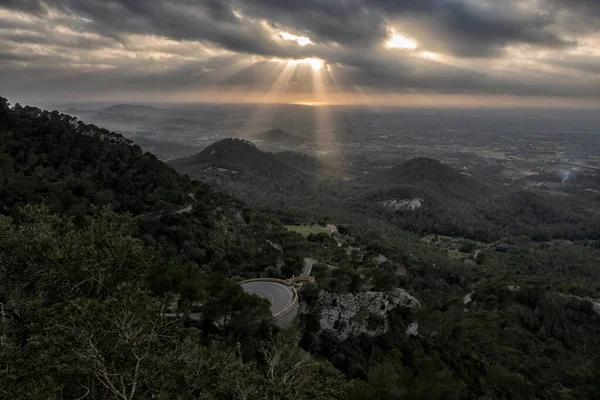 Eiland Landschap Uitzicht Historische Gebouwen Zeegezicht Panorama Mallorca Spanje Prachtige — Stockfoto