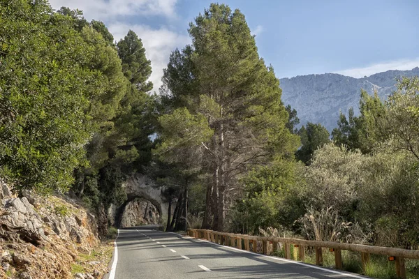 Island Scenery View Historic Buildings Seascape Panorama Majorca Spain Beautiful — Stock Photo, Image