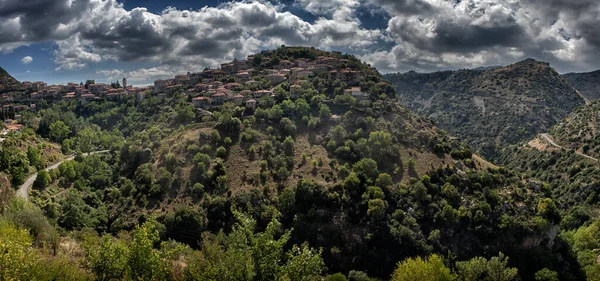 希腊伯罗奔尼撒半岛的景观 历史建筑景观 山景全景 — 图库照片