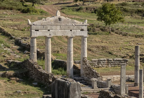 Panoramiczny Widok Starożytne Stanowisko Archeologiczne Messiniego Peloponez Południowy Grecja — Zdjęcie stockowe