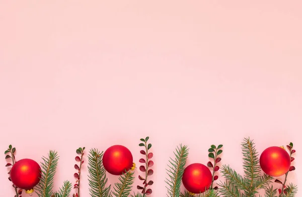 Holiday background with spruce branches — Stock Photo, Image