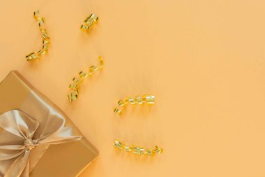 Altın rengi tatil arkaplanı