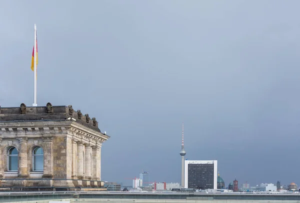 Stadtpanorama von Berlin — Stockfoto