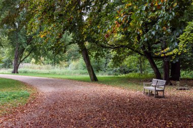 Charlottenburg 'un saray bahçesinde yürüyorum.