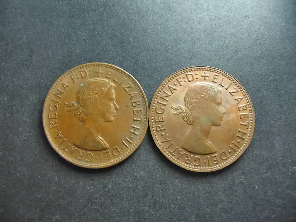 Vintage australiano moneda de cobre de un centavo . —  Fotos de Stock