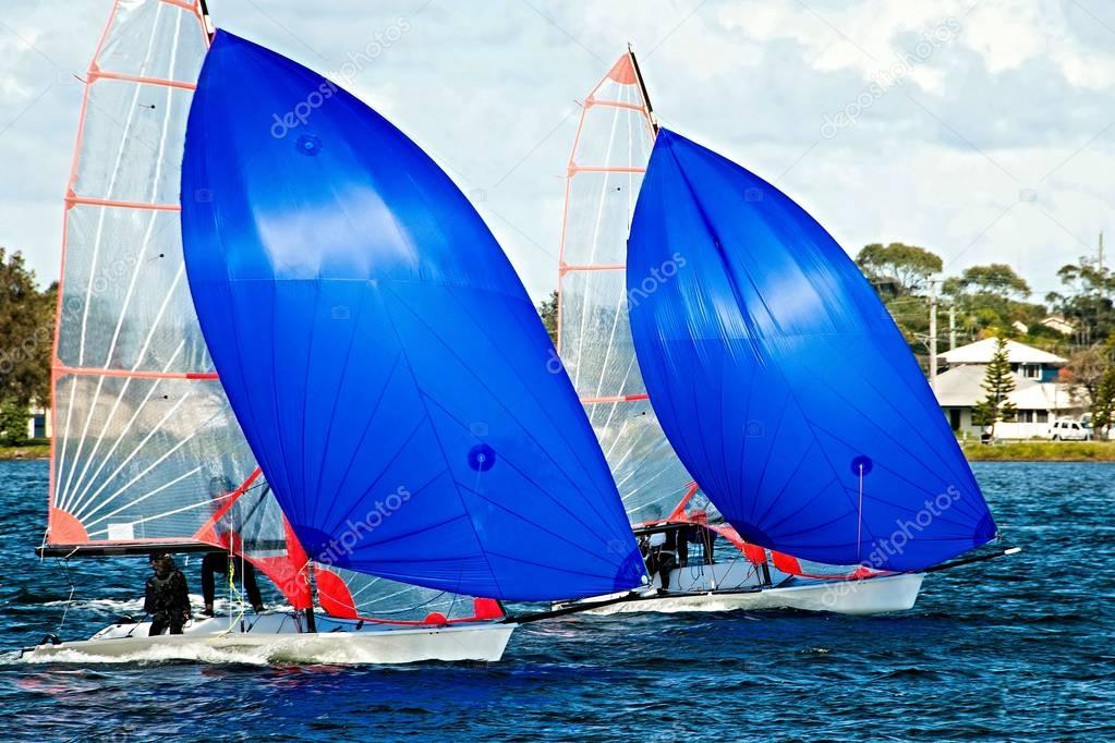 High School Children Sailing