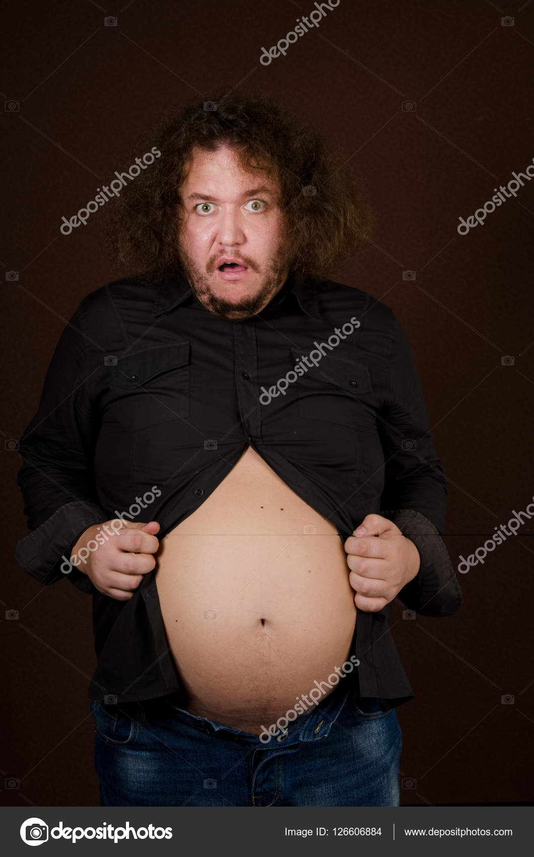 Funny pregnant man. Stock Photo by ©vladorlov 126606884