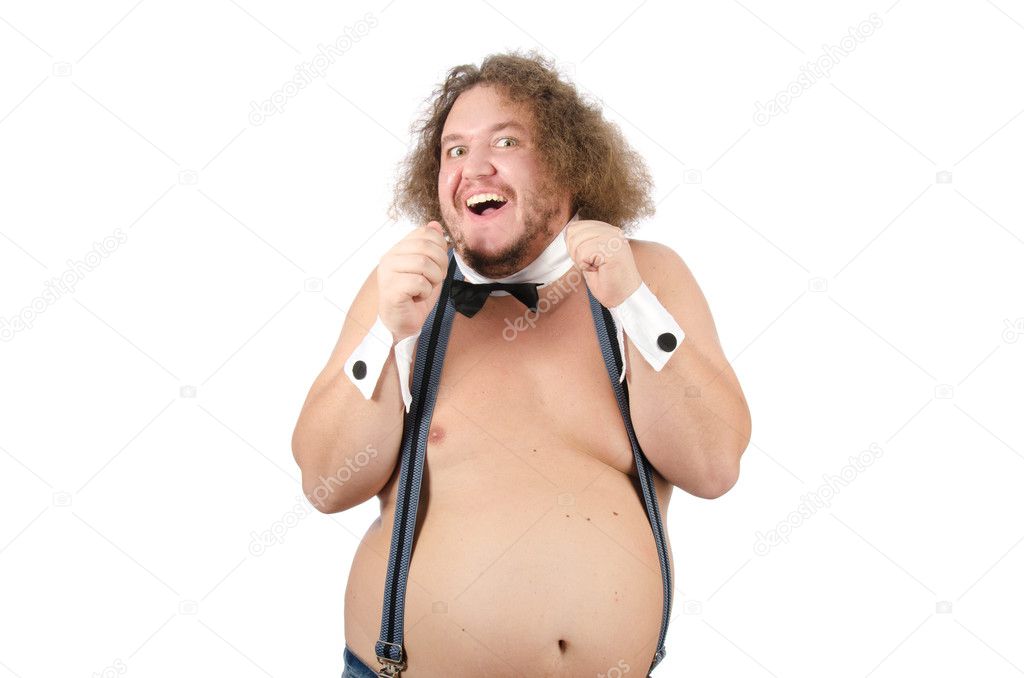 Funny fat stripper shirtless.