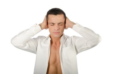 görme, duyma, kötü hiçbir pozlar konuşmak.