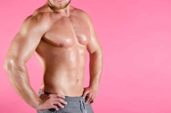 Guy with sexy body. — Stock Photo, Image