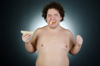 Fitness ve sağlıklı yaşam tarzı. Fast food.