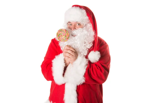 假期和周末 可笑的胖圣诞老人 — 图库照片