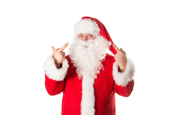 Prázdniny Víkendy Vtipný Tlustý Santa Claus — Stock fotografie