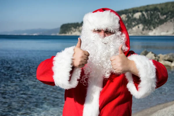 Funny Santa Claus Sport — Stock Photo, Image