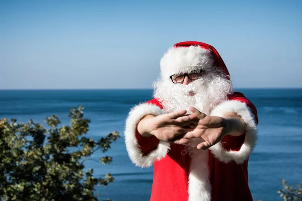 Funny Santa Claus Sport — Stock Photo, Image