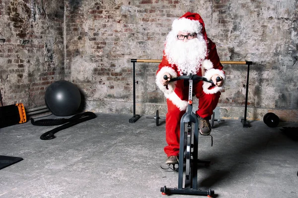 Forma Babbo Natale Divertente Palestra — Foto Stock