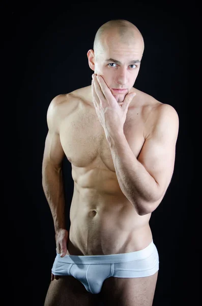 Young Attractive Guy Beautiful Body — Stock Photo, Image