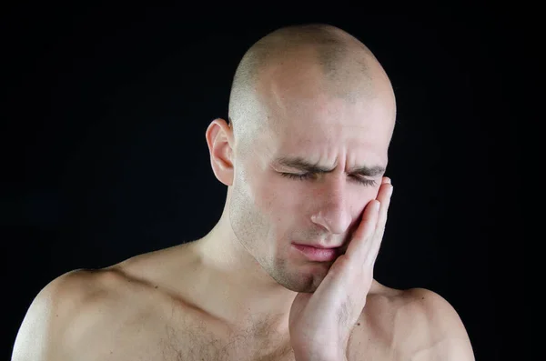 Dor Dente Homem Atraente Problemas Saúde — Fotografia de Stock