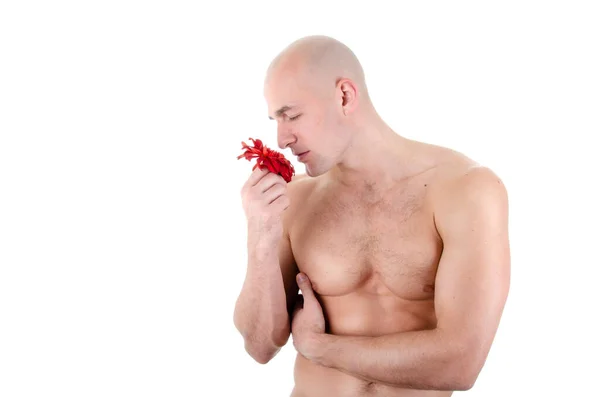 Valentinstag Schöner Sexy Mann — Stockfoto